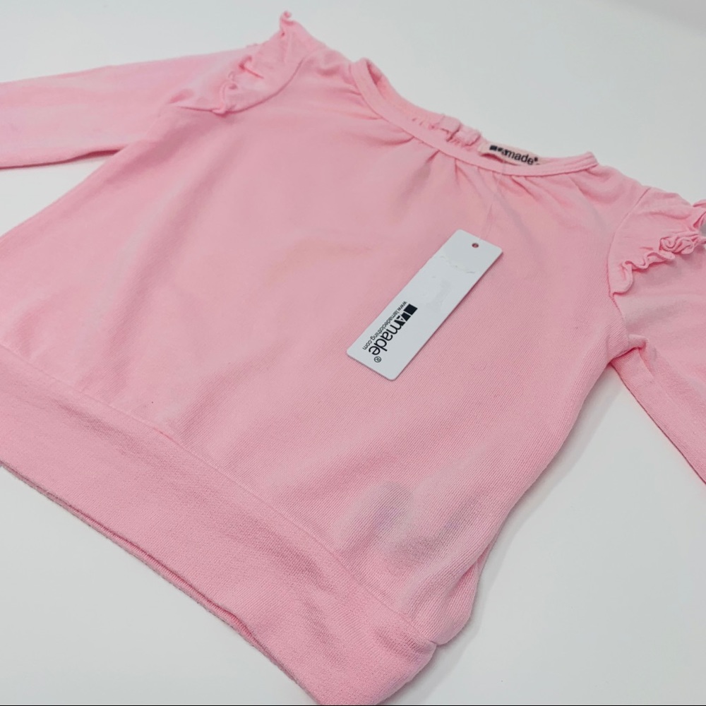 LAMade Mini Pink Ruffle Top - Picture 2 of 6